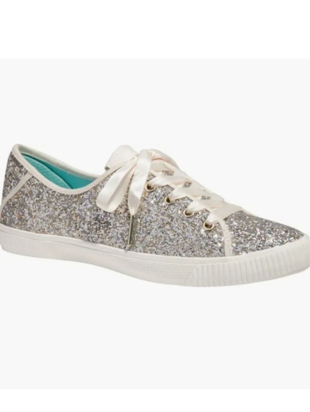 kate spade Silver Glitter Low-Top Sneakers